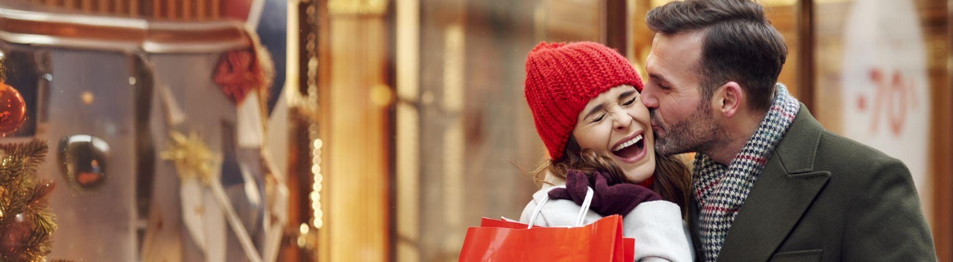 Winter shopping arrangement